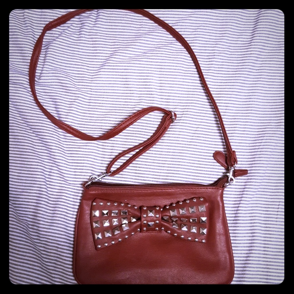 Studded Bow Crossbody